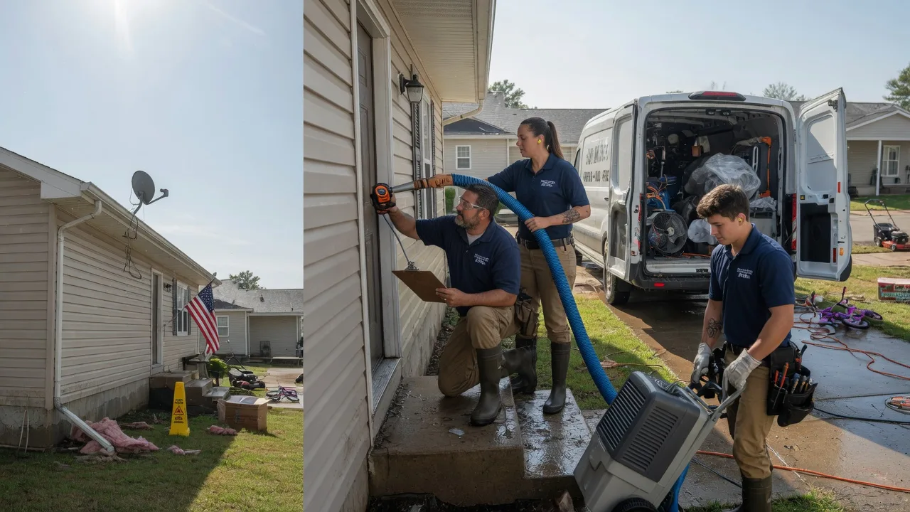 Ceiling Water Damage Restoration in Hampton, IL near me